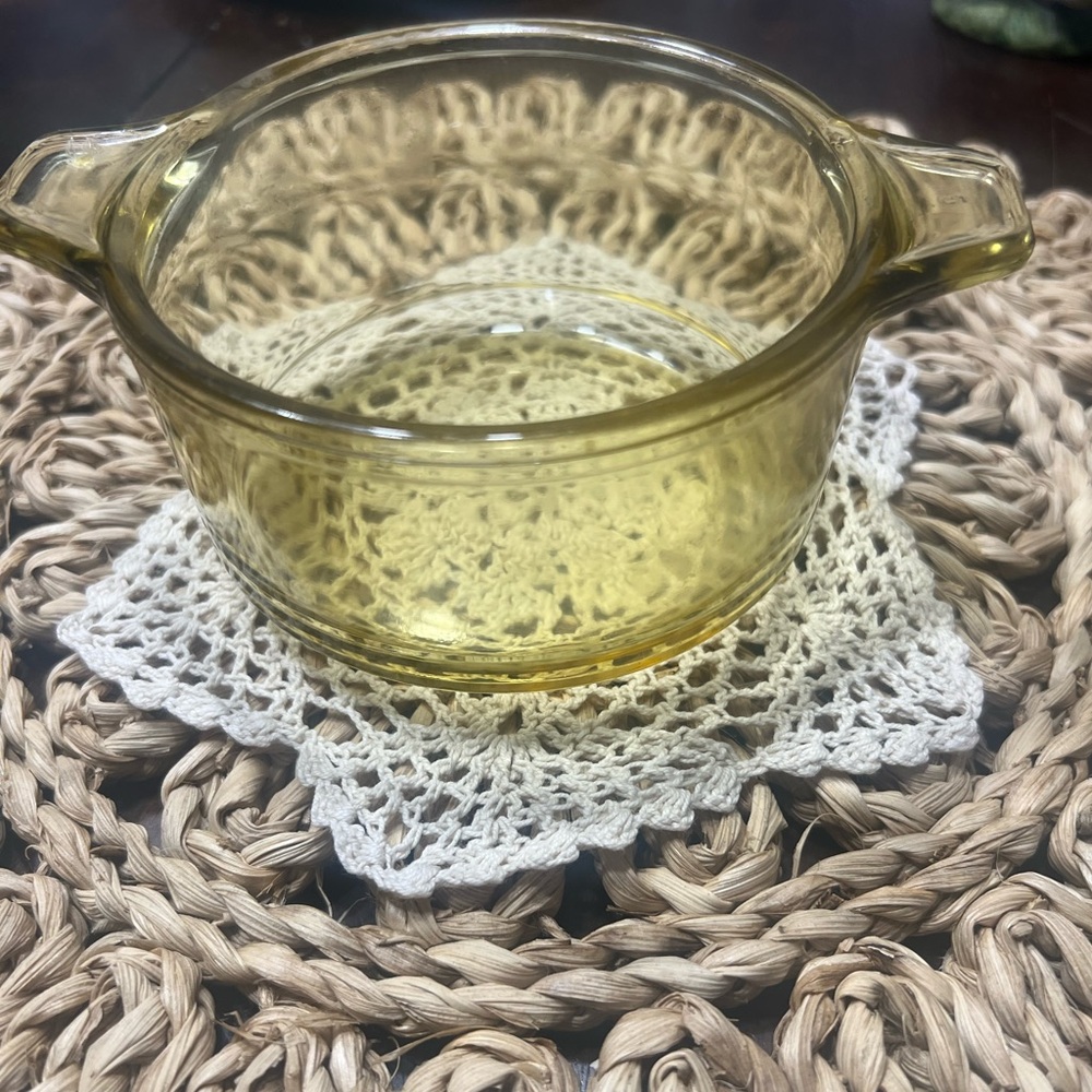 Vintage Yellow Mexican Baking Dish, Small Casserole Dish